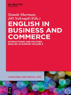 cover image of English in Business and Commerce